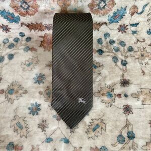 Burberry Diagonal Striped Silk Tie
